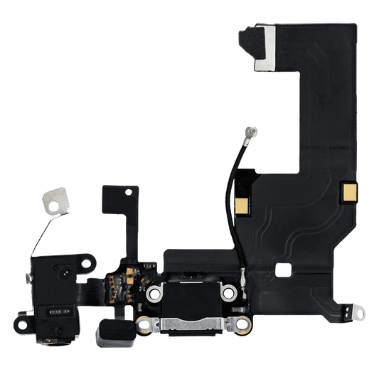 Charging Port Flex Cable For iPhone 5 (Space Gray)