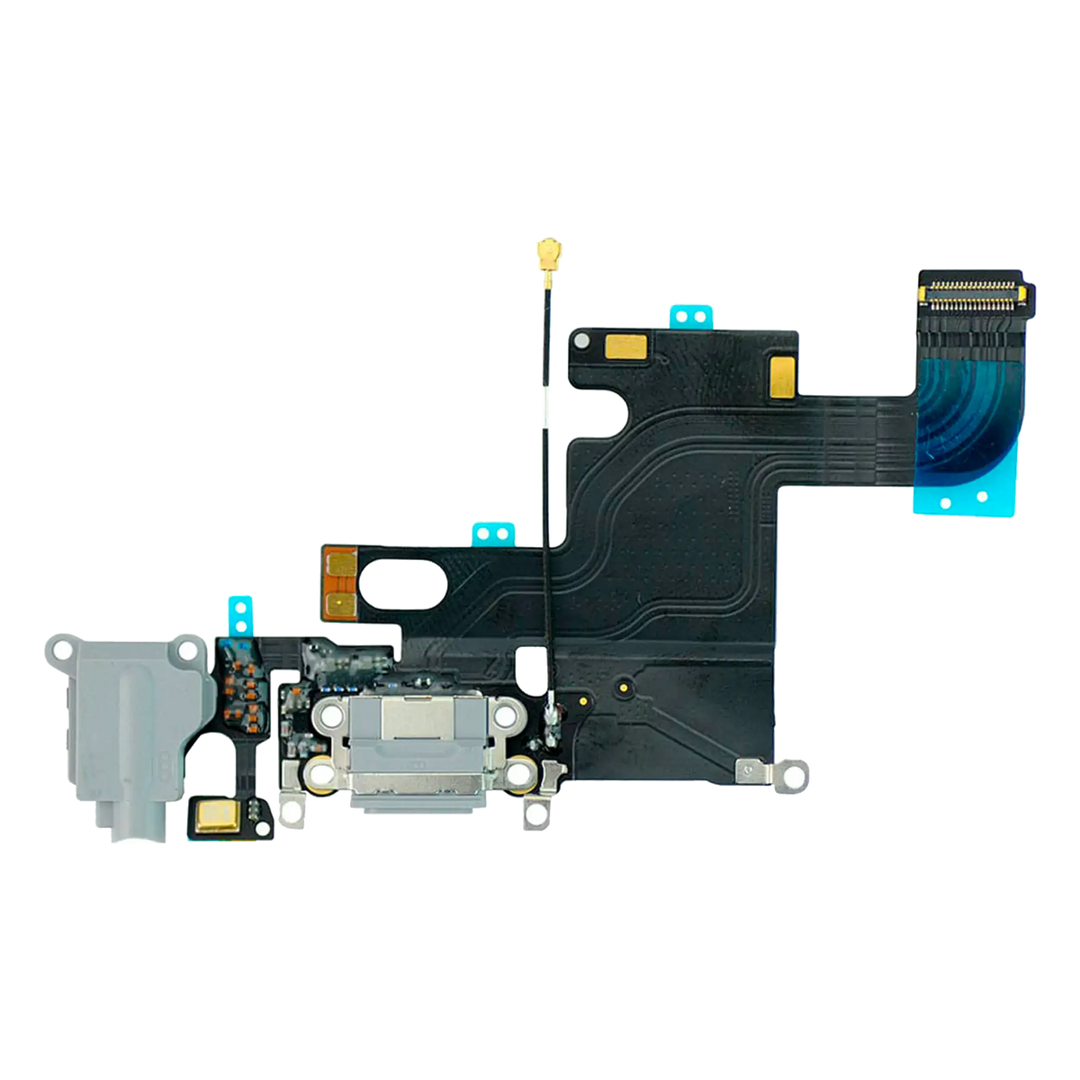 Charging Port Flex Cable For iPhone 6 (Premium) (Silver)
