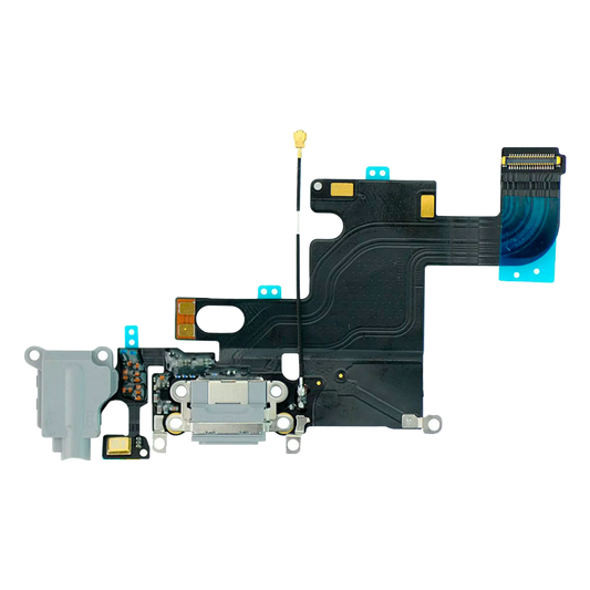 Charging Port Flex Cable For iPhone 6 (Premium) (Silver)