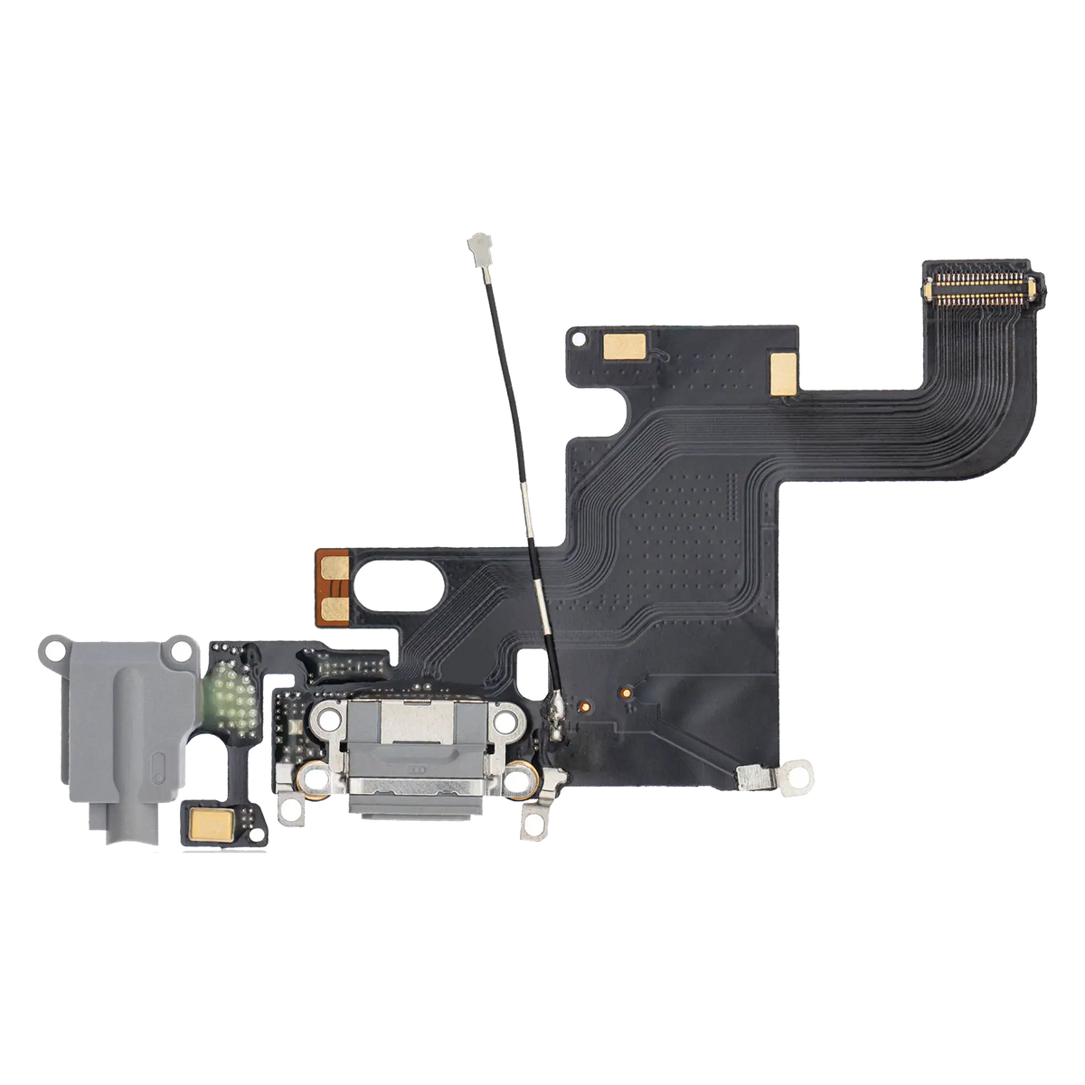 Charging Port Flex Cable For iPhone 6 (Premium) (Space Gray)