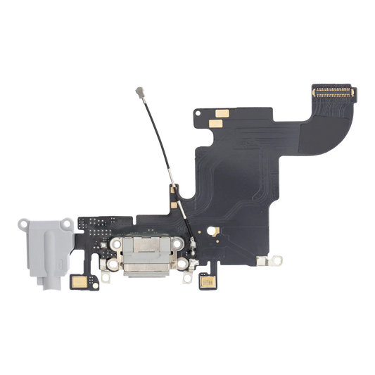 Charging Port Flex Cable For iPhone 6S (Aftermarket) (Silver)