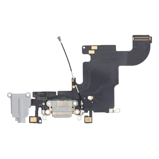 Charging Port Flex Cable For iPhone 6S (Premium) (Silver)