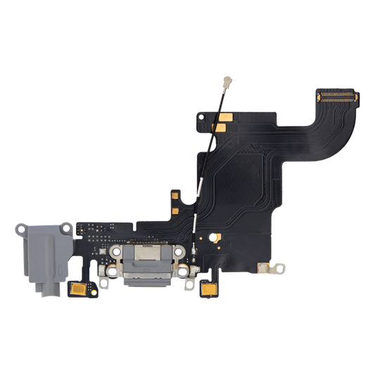 Charging Port Flex Cable For iPhone 6S (Premium) (Space Gray)