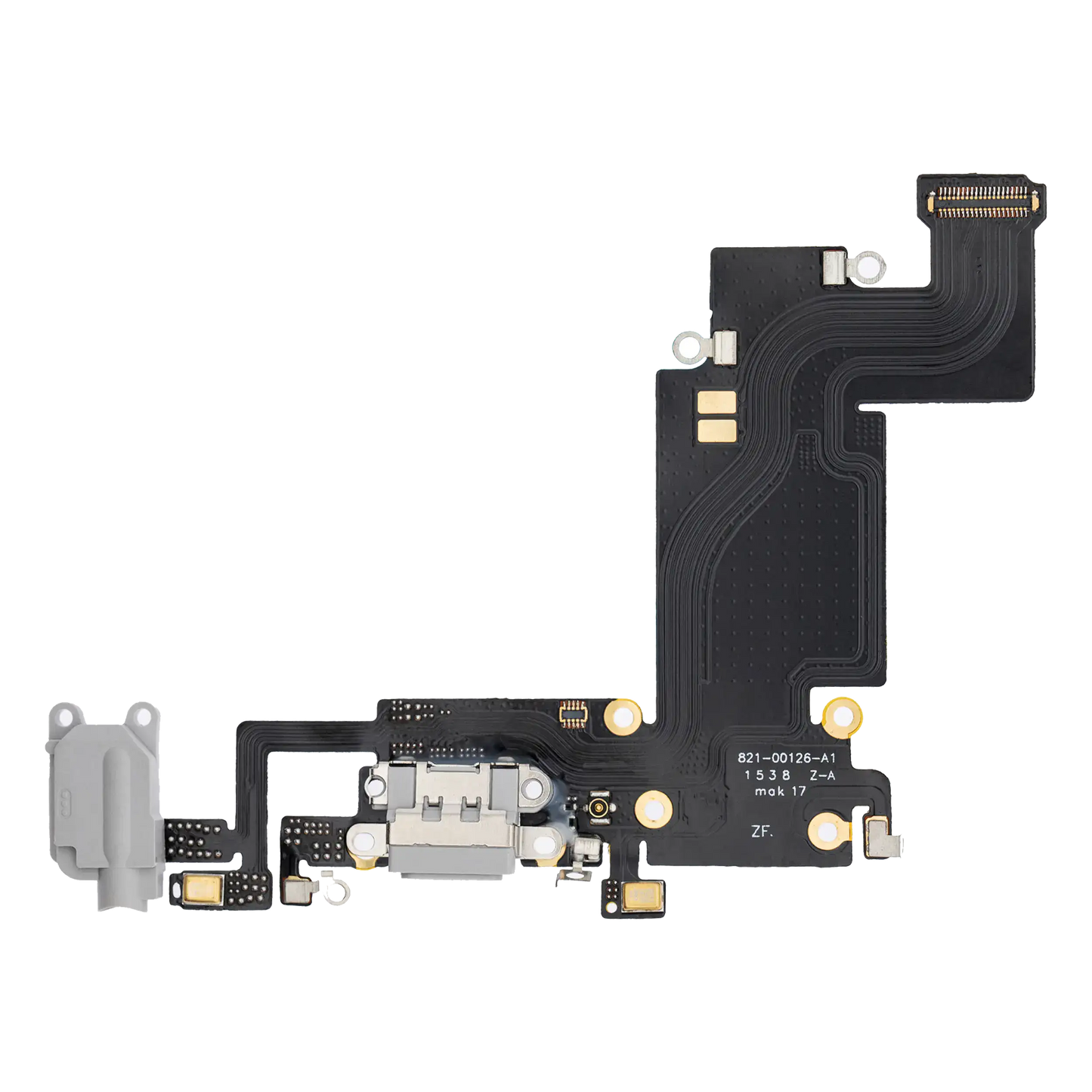 Charging Port Flex Cable For iPhone 6S Plus (Aftermarket) (Silver)