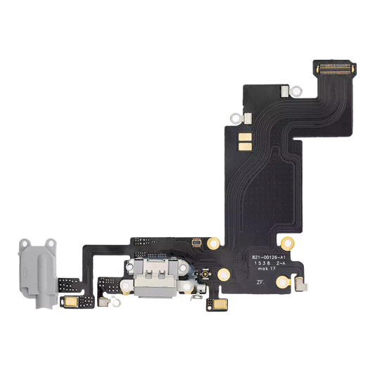 Charging Port Flex Cable For iPhone 6S Plus (Premium) (Silver)