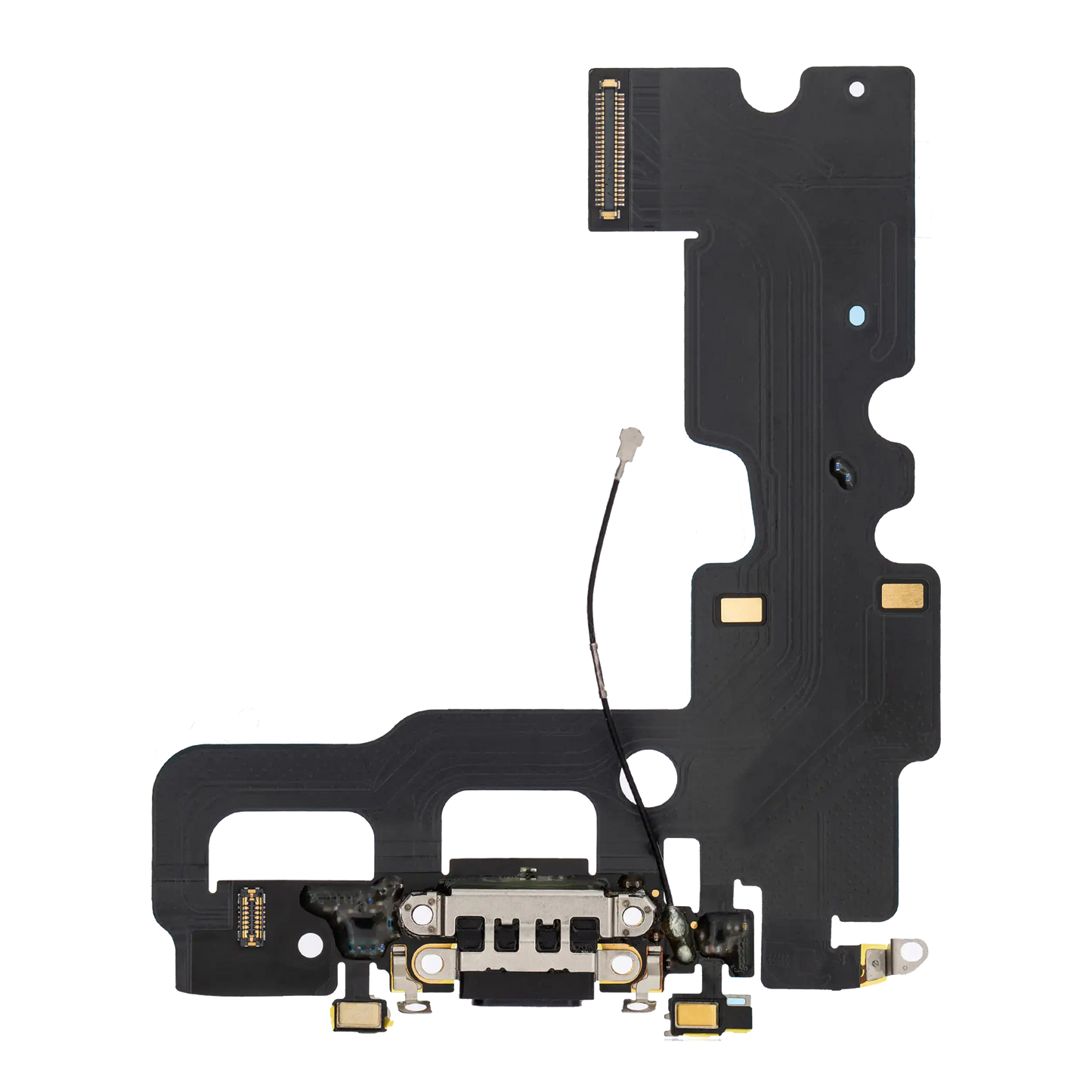 Charging Port Flex Cable For iPhone 7 (Aftermarket) (Jet / Matte Black)
