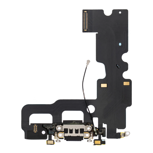 Charging Port Flex Cable For iPhone 7 (Aftermarket) (Jet / Matte Black)