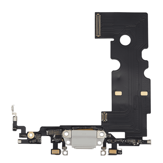 Charging Port Flex Cable For iPhone 8 (Aftermarket) (Silver)