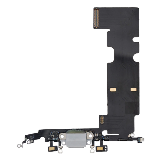 Charging Port Flex Cable For iPhone 8 Plus (Aftermarket) (Silver)
