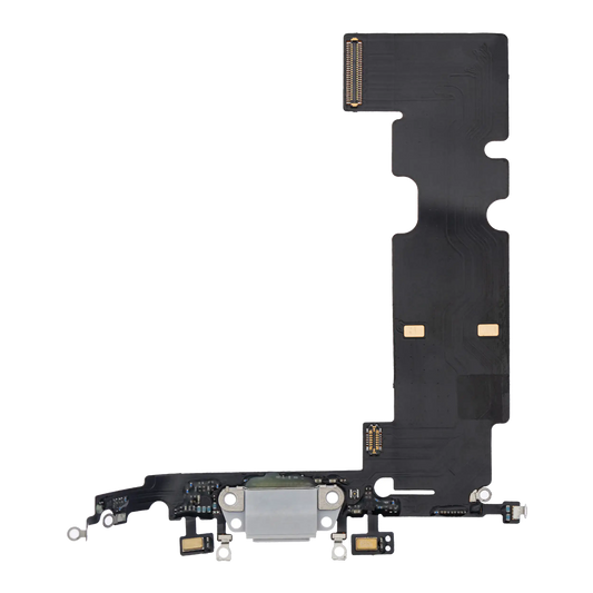 Charging Port Flex Cable For iPhone 8 Plus (Premium) (Silver)