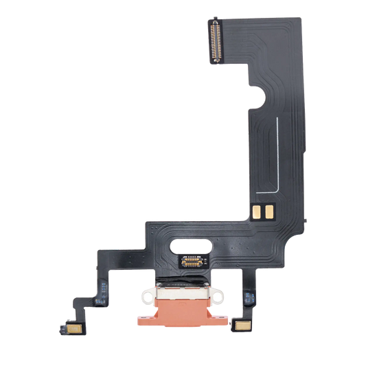 Charging Port Flex Cable For iPhone XR (Aftermarket) (Coral)