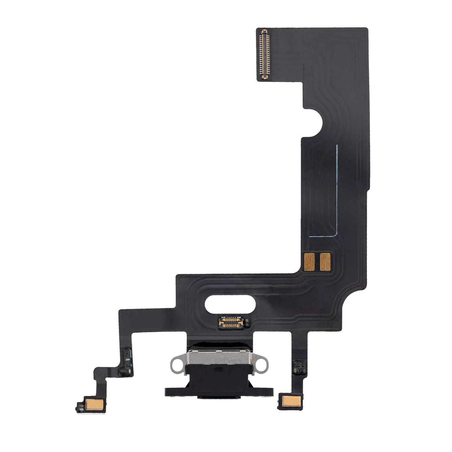 Charging Port Flex Cable For iPhone XR (Aftermarket) (Black)