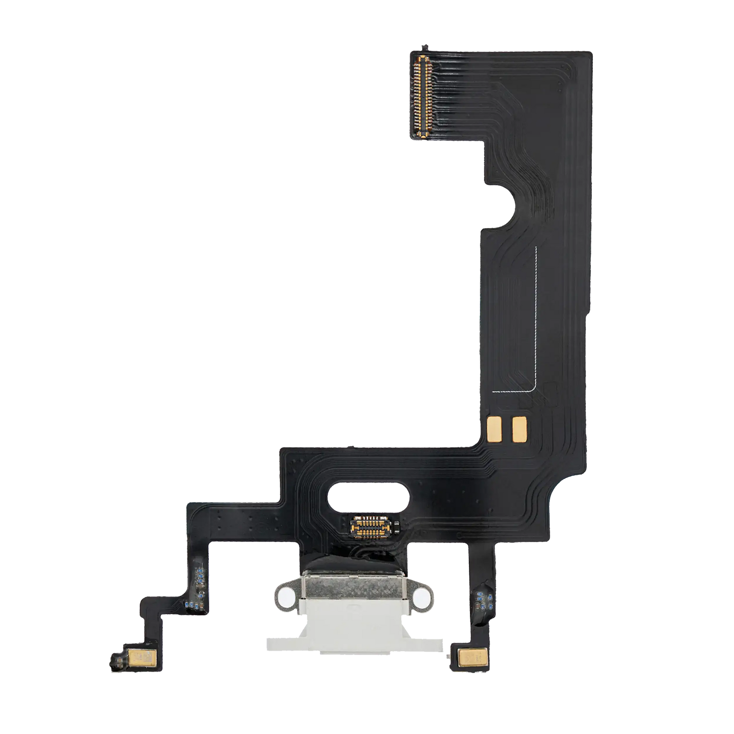 Charging Port Flex Cable For iPhone XR (Aftermarket) (White)