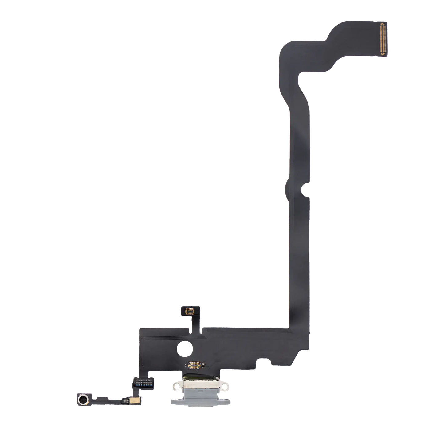 Charging Port Flex Cable For iPhone XS Max (Aftermarket) (Silver)
