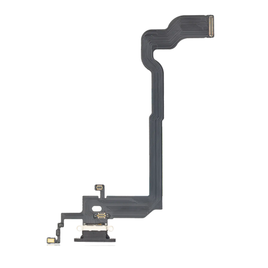 Charging Port Flex Cable For iPhone X (Aftermarket) (Space Gray)