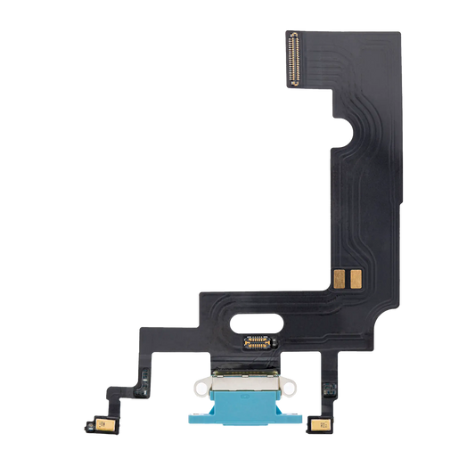 Charging Port Flex Cable For iPhone XR (Premium) (Blue)