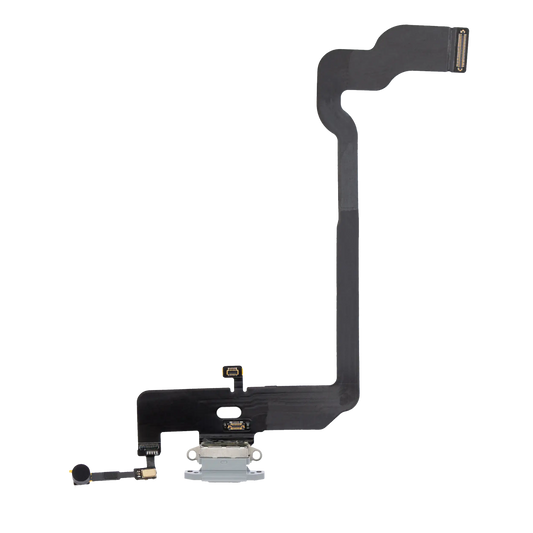 Charging Port Flex Cable For iPhone XS (Premium) (Silver)