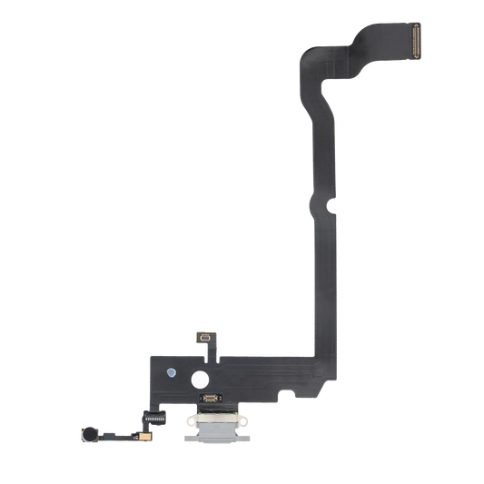 Charging Port Flex Cable For iPhone XS Max (Premium) (Silver)