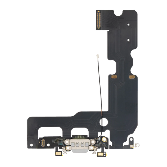 Charging Port Flex Cable For iPhone 7 Plus (Premium) (Silver)
