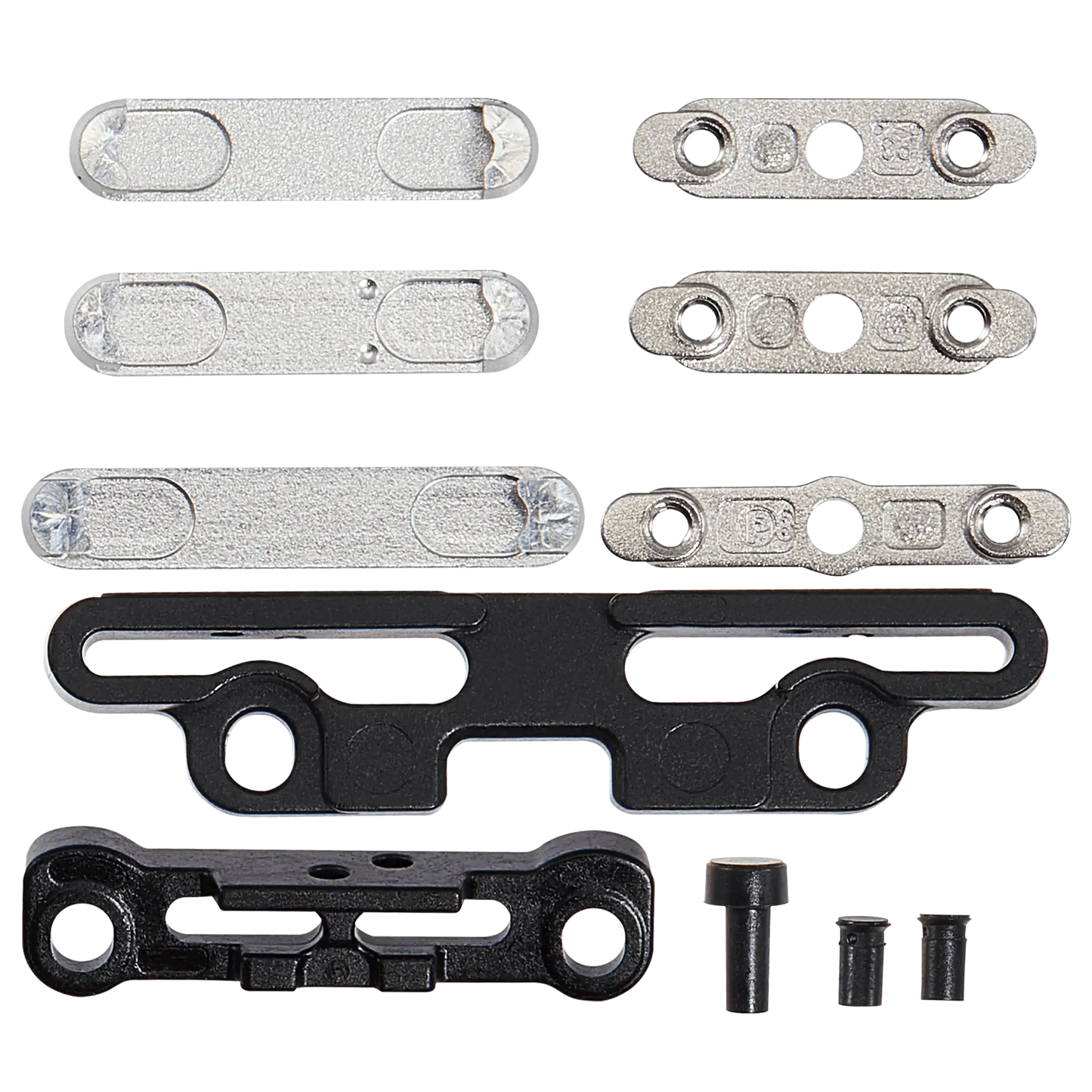 Full Button And Bracket Set For iPad Pro 11" 5th Gen (2024) / Pro 13" 7th Gen (2024) (11 Piece Set) (Silver)
