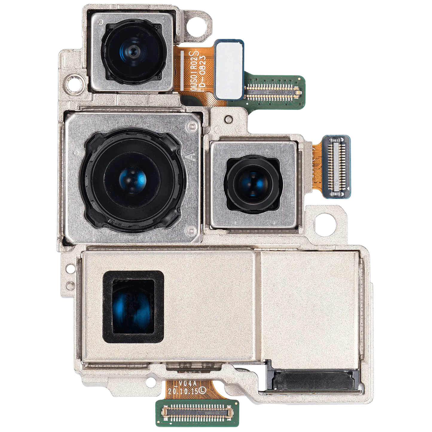 Back Camera Assembly (Wide & Telephoto & Ultrawide & Periscope & Telephoto) For Samsung Galaxy S21 Ultra 5G (Used OEM Pull: Grade B)