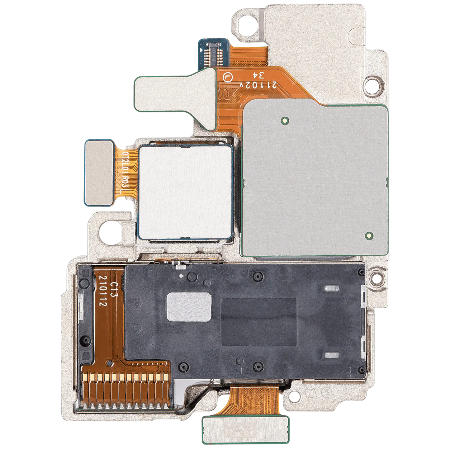 Back Camera Assembly (Wide / Telephoto / Ultrawide / Periscope) For Samsung Galaxy S21 Ultra 5G (Used OEM Pull: Grade A)