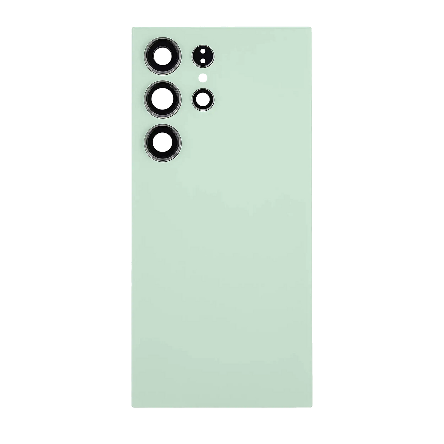 Back Cover Glass With Camera Lens For Samsung Galaxy S24 Ultra 5G (No Logo) (Aftermarket Plus) (Titanium Green)