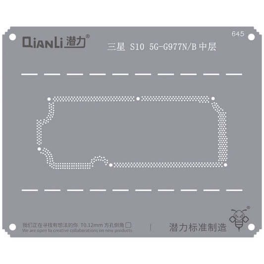 Bumblebee Stencil (QS645) For Samsung S10 5G-G977N/B Middle Frame (Qianli)
