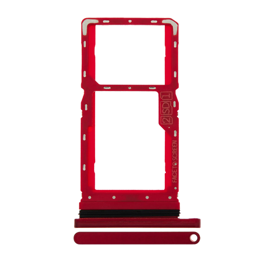 Dual Sim Card Tray For Motorola Moto G8 Play (XT2015 / 2019) (Magenta red) | compatible mobile phone replacement part | SKU 107085003435 | product image 1