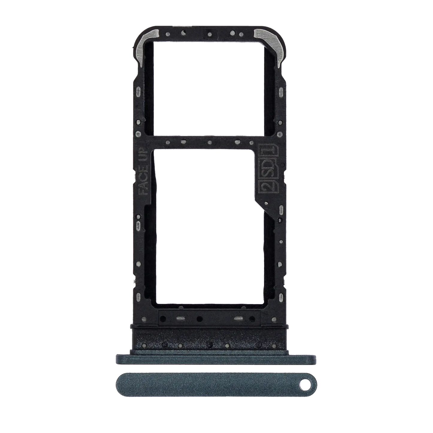 Dual Sim Card Tray For Motorola Moto E7 (XT2095 / 2020) (Mineral Gray) - image 1