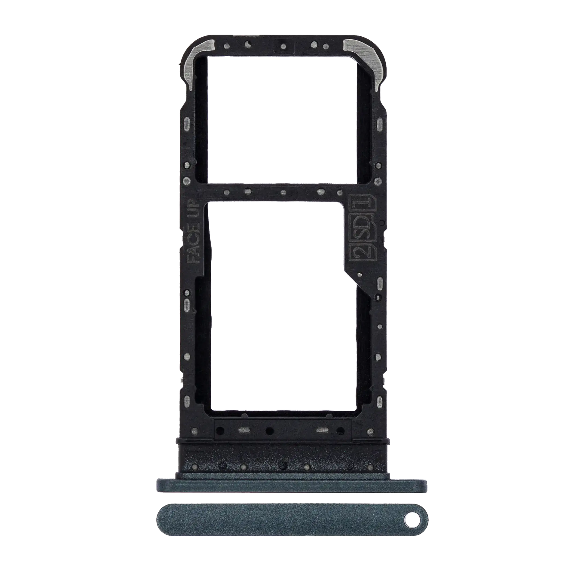 Dual Sim Card Tray For Motorola Moto E7 (XT2095 / 2020) (Mineral Gray) - image 1
