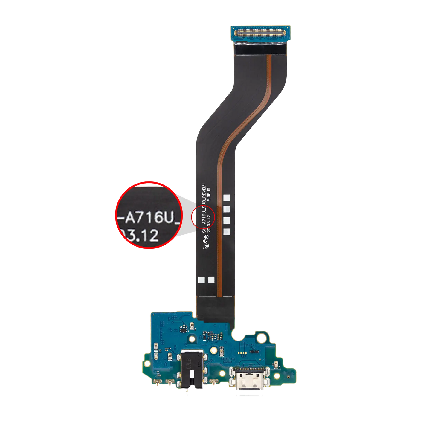 Charging Port With Headphone Jack For Samsung Galaxy A71 5G (A716U / 2020) (US Version) (Premium)