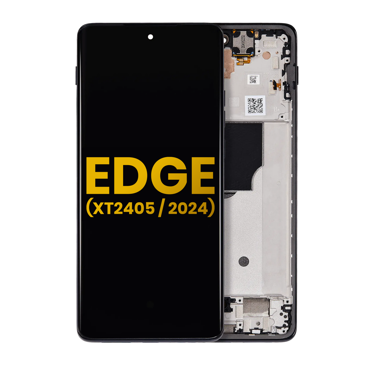 OLED Assembly With Frame For Motorola Edge (XT2405 / 2024) (Refurbished) (Black) | SKU 107082145038 | image 1