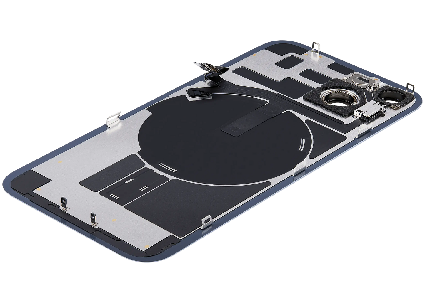 Back Glass w/ MagSafe Magnet & NFC & Flashlight Flex For iPhone 14 (Used OEM Pull: Grade A) (Blue)