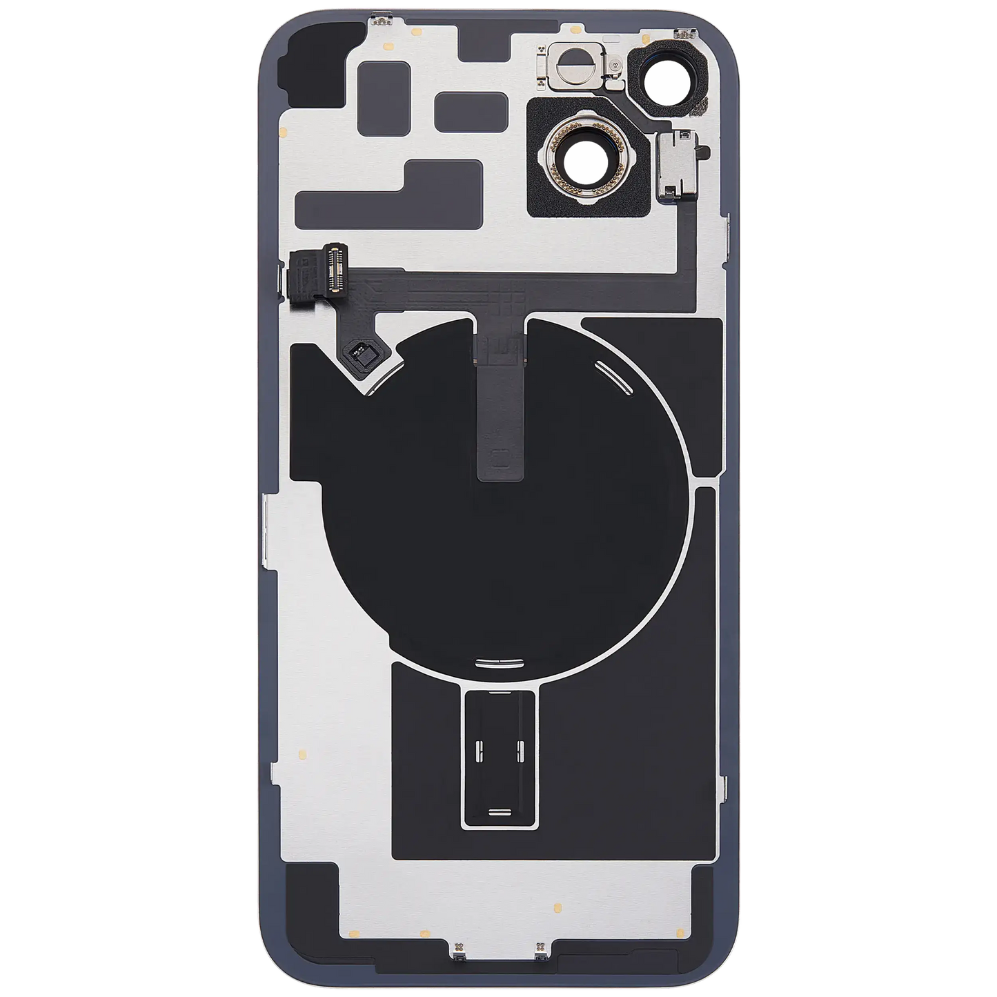 Back Glass w/ MagSafe Magnet & NFC & Flashlight Flex For iPhone 14 Plus (Used OEM Pull: Grade A) (Purple)