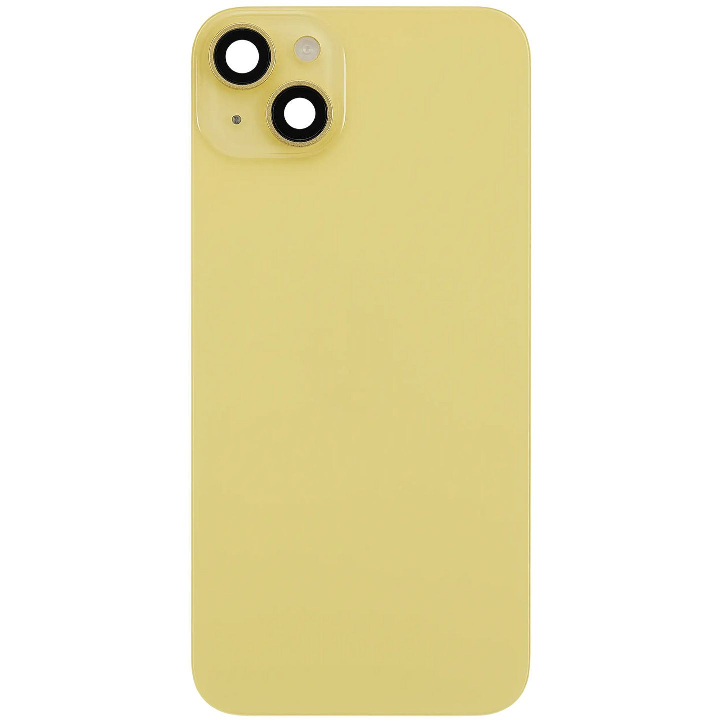 Back Glass w/ MagSafe Magnet & NFC & Flashlight Flex For iPhone 14 Plus (Used OEM Pull: Grade A) (Yellow)