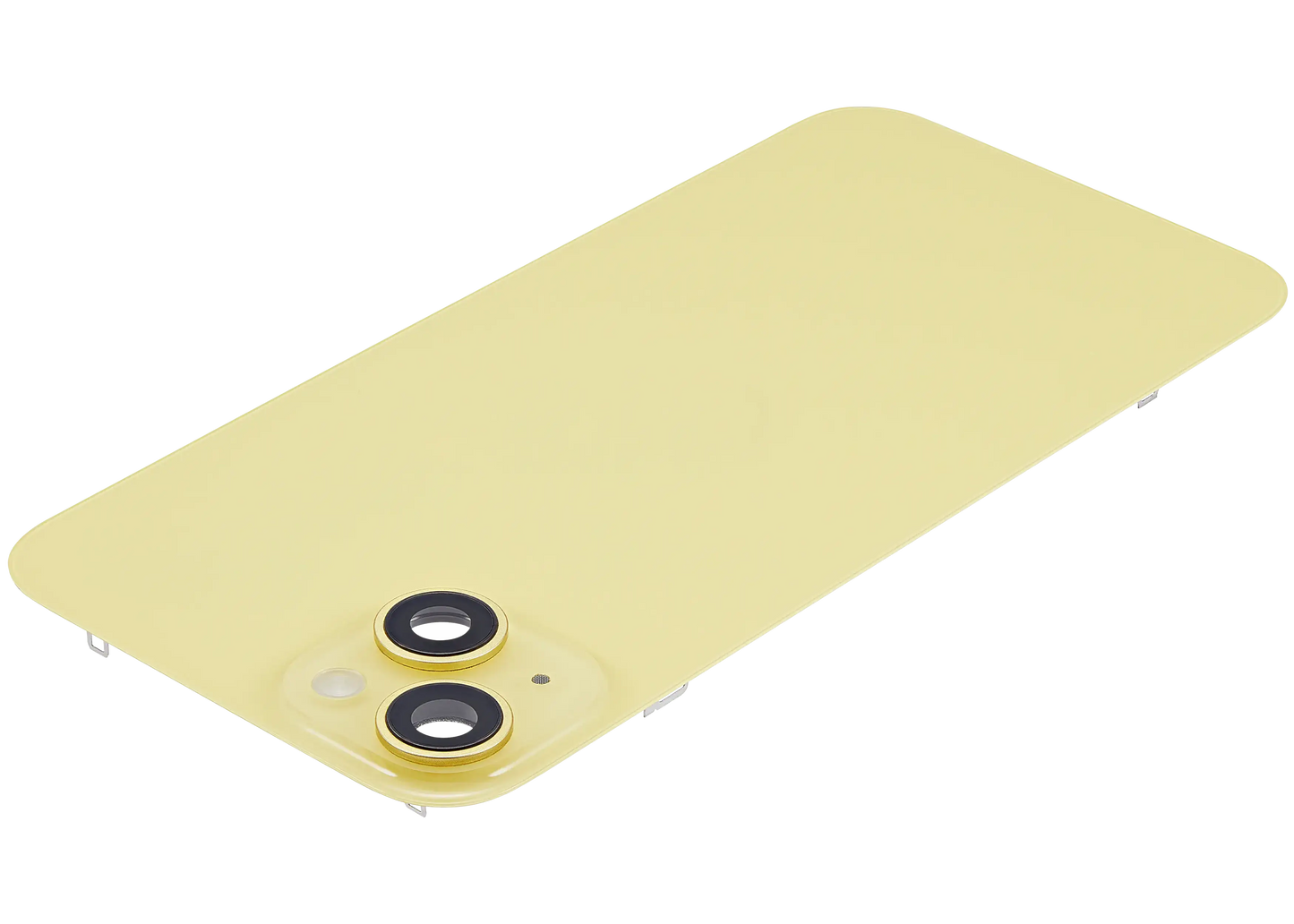 Back Glass w/ MagSafe Magnet & NFC & Flashlight Flex For iPhone 14 Plus (Used OEM Pull: Grade A) (Yellow)