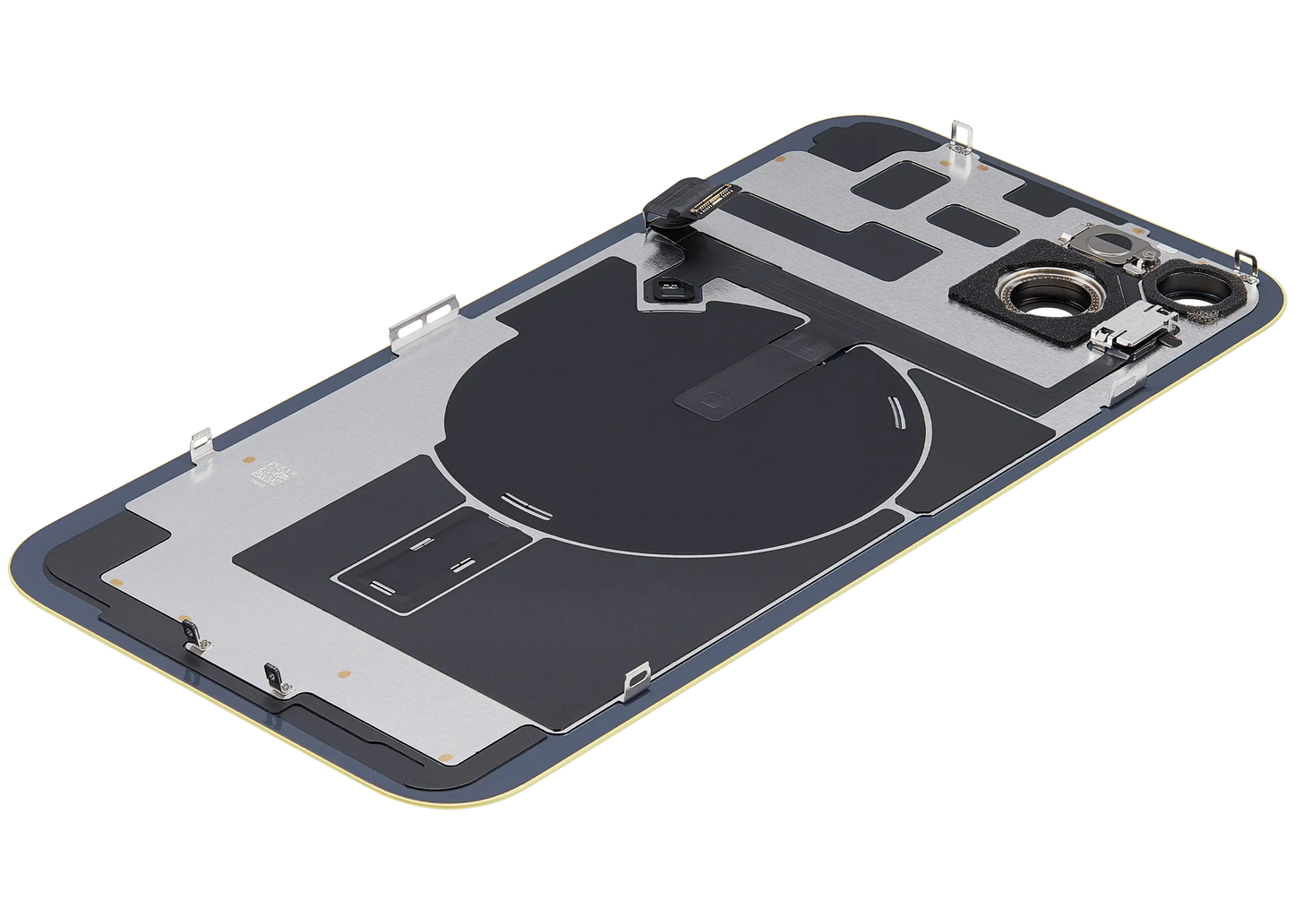 Back Glass w/ MagSafe Magnet & NFC & Flashlight Flex For iPhone 14 Plus (Used OEM Pull: Grade A) (Yellow)