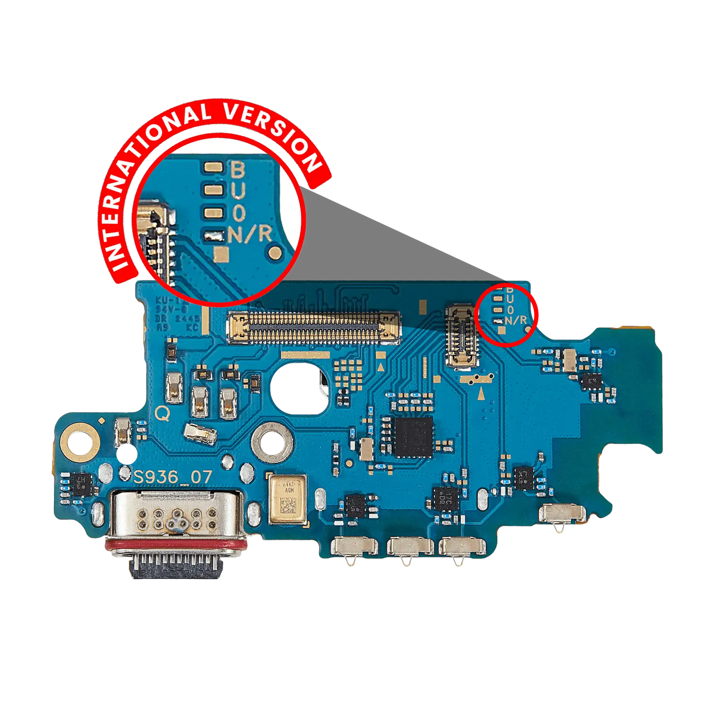 Charging Port Board With Sim Card Reader For Samsung Galaxy S25 Plus 5G (S936N / R) (International Version) (Premium)