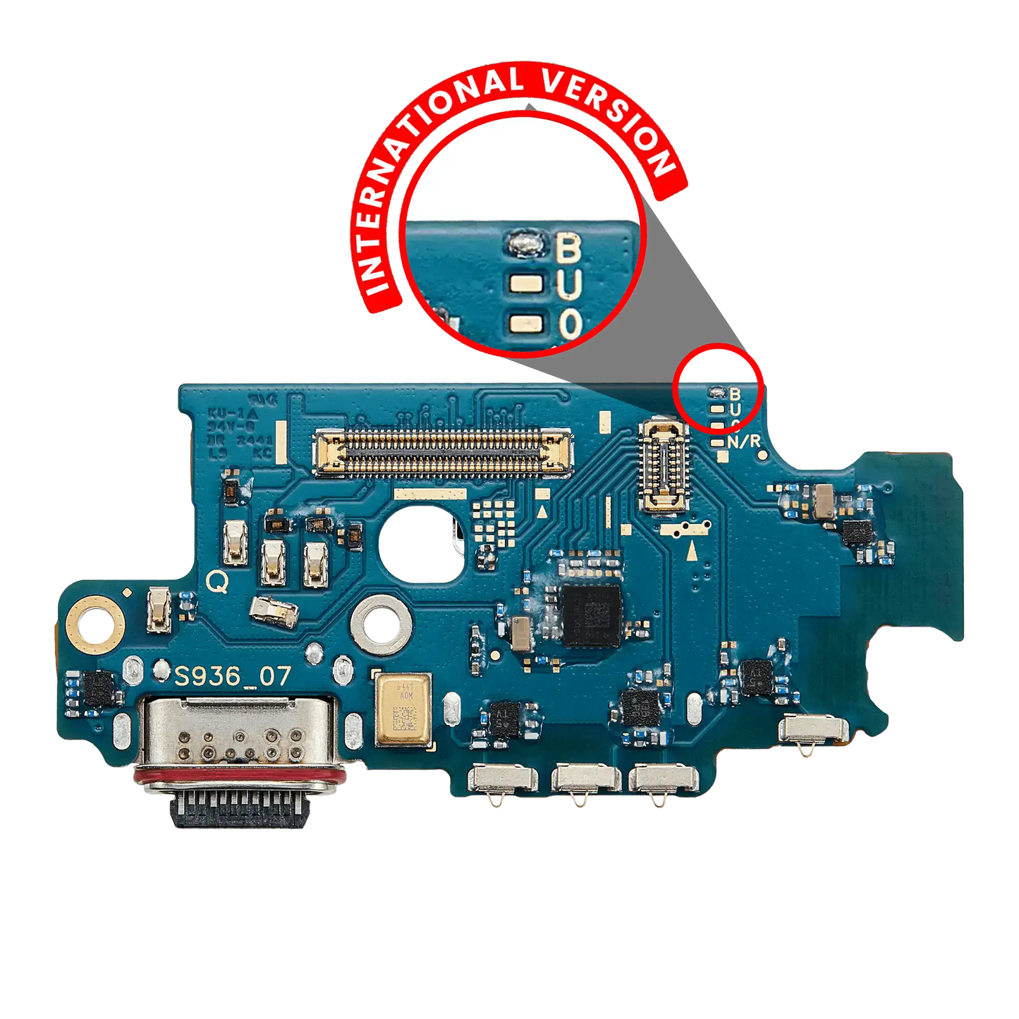 Charging Port Board With Sim Card Reader For Samsung Galaxy S25 Plus 5G (S936B) (International Version) (Premium)