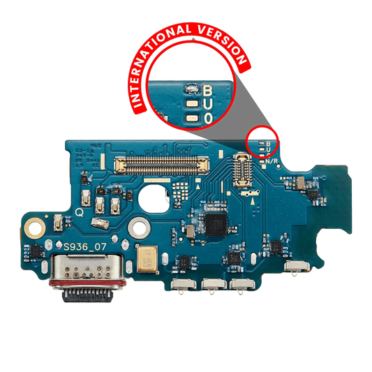 Charging Port Board With Sim Card Reader For Samsung Galaxy S25 Plus 5G (S936B) (International Version) (Premium)