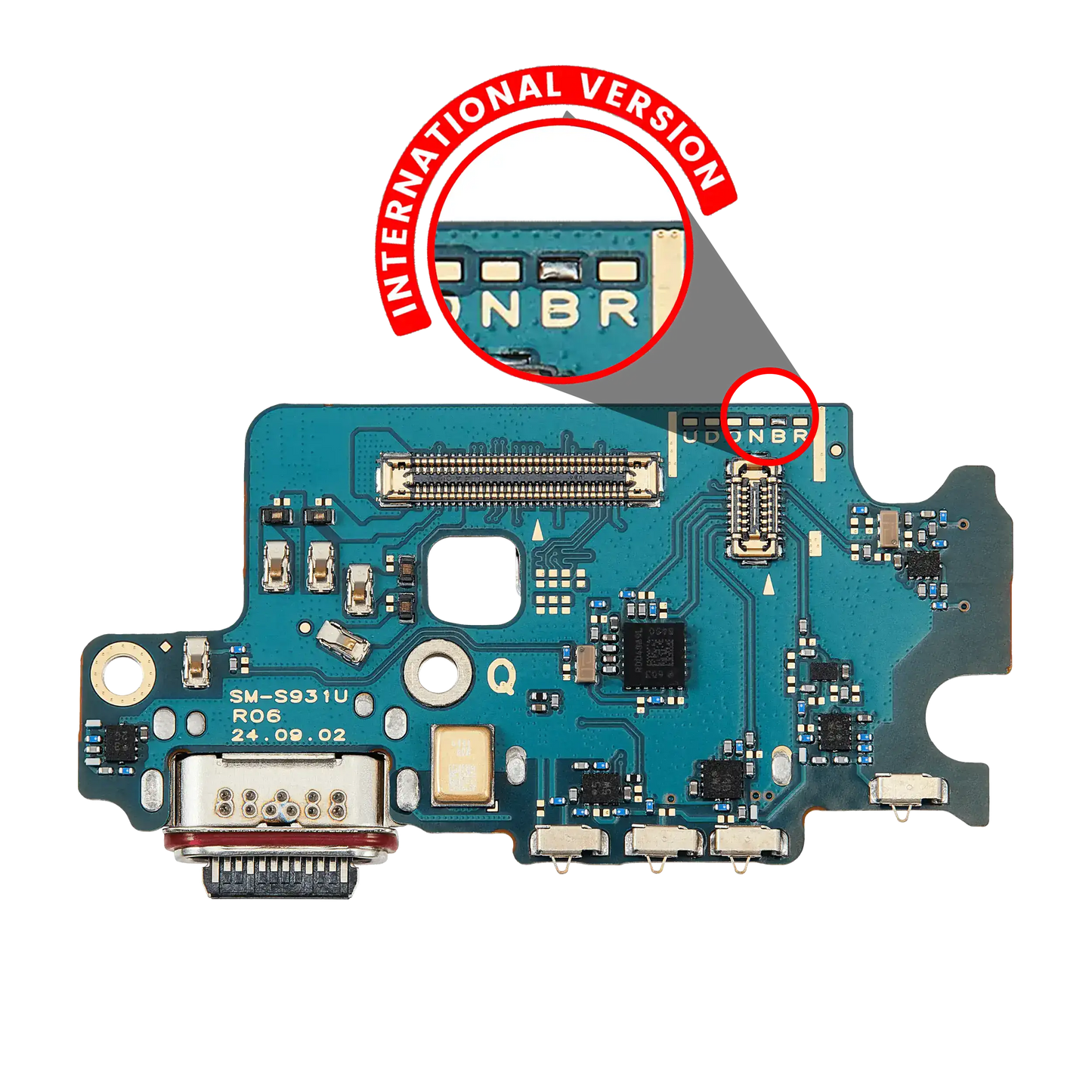 Charging Port Board With Sim Card Reader For Samsung Galaxy S25 5G (S931B) (International Version) (Premium)