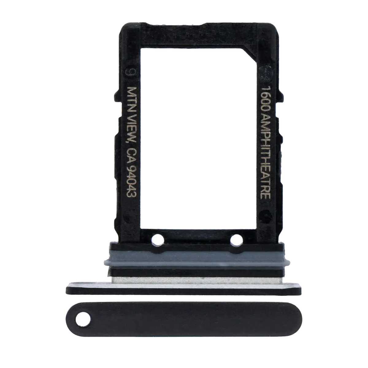 Sim Card Tray For Google Pixel 2 XL (Black) - replacement part product view