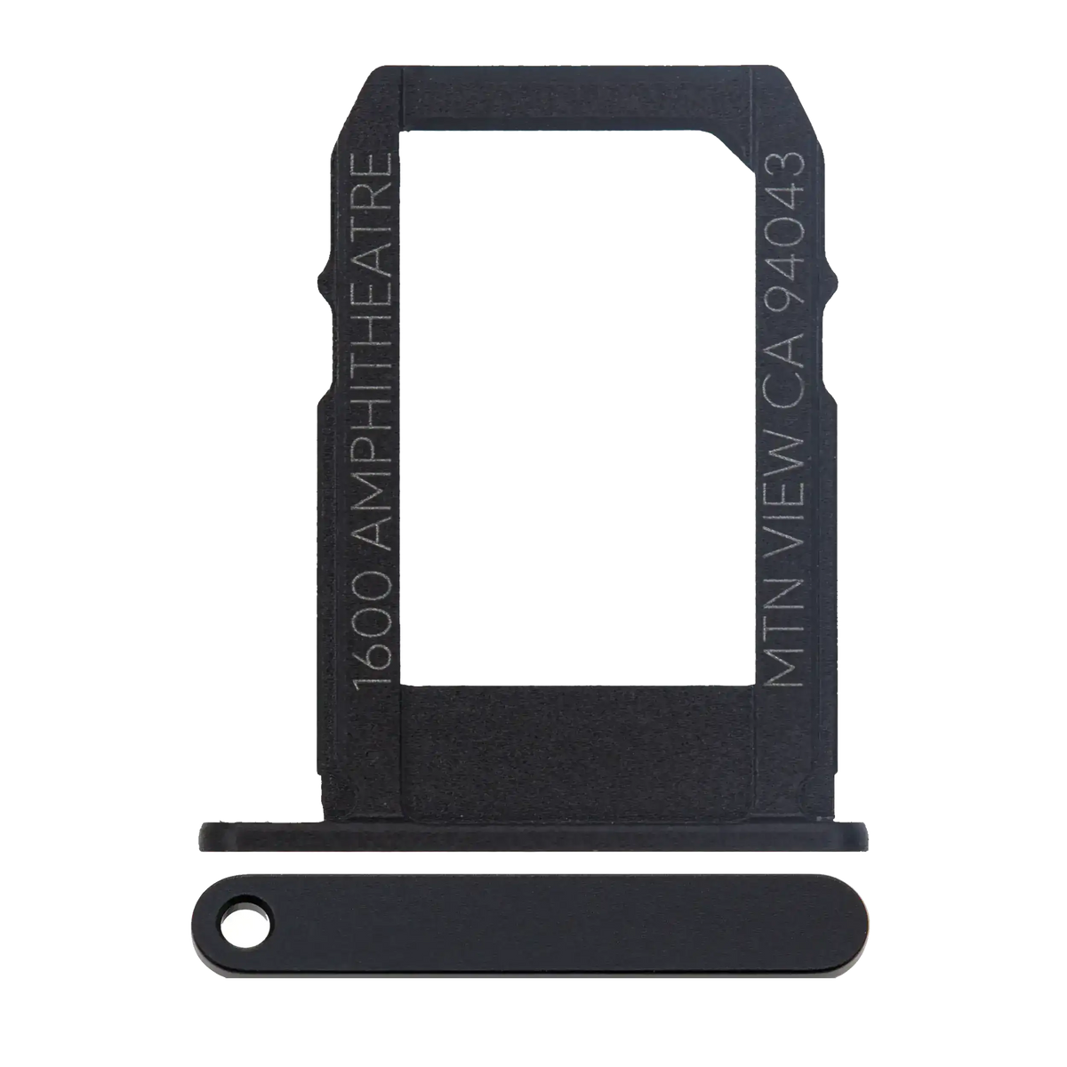 Sim Card Tray For Google Pixel / Pixel XL (Black) - replacement part product view