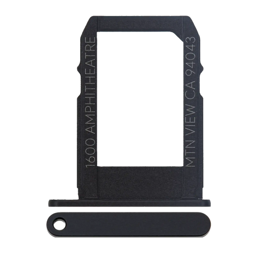 Sim Card Tray For Google Pixel / Pixel XL (Black) - replacement part product view