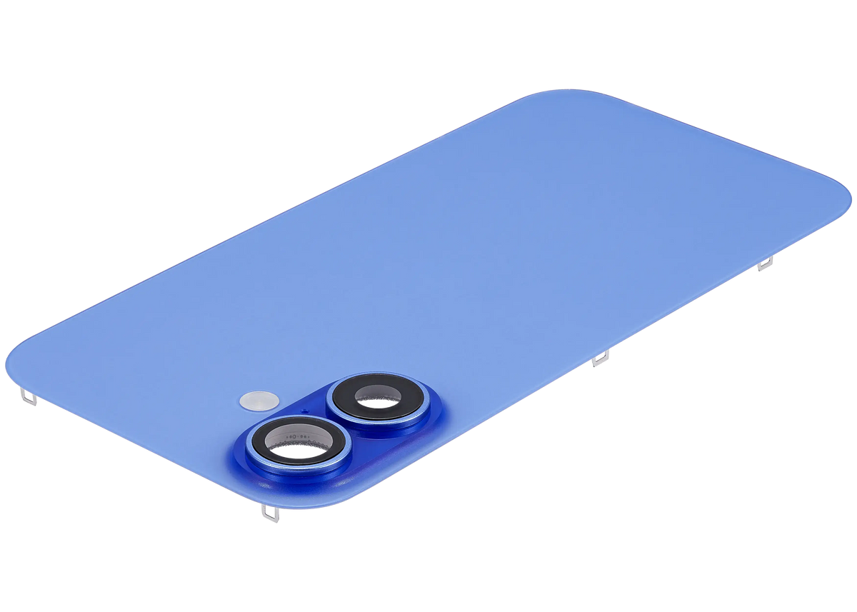 Back Glass w/ MagSafe Magnet & NFC & Flashlight Flex For iPhone 16 (Used OEM Pull: Grade B) (Ultramarine) — product photo 4