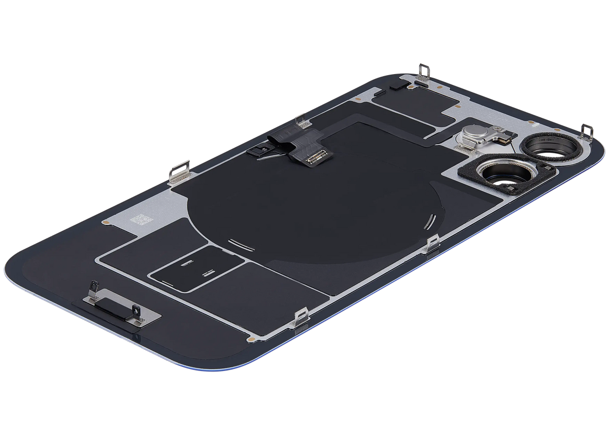 Back Glass w/ MagSafe Magnet & NFC & Flashlight Flex For iPhone 16 (Used OEM Pull: Grade B) (Ultramarine) — product photo 5