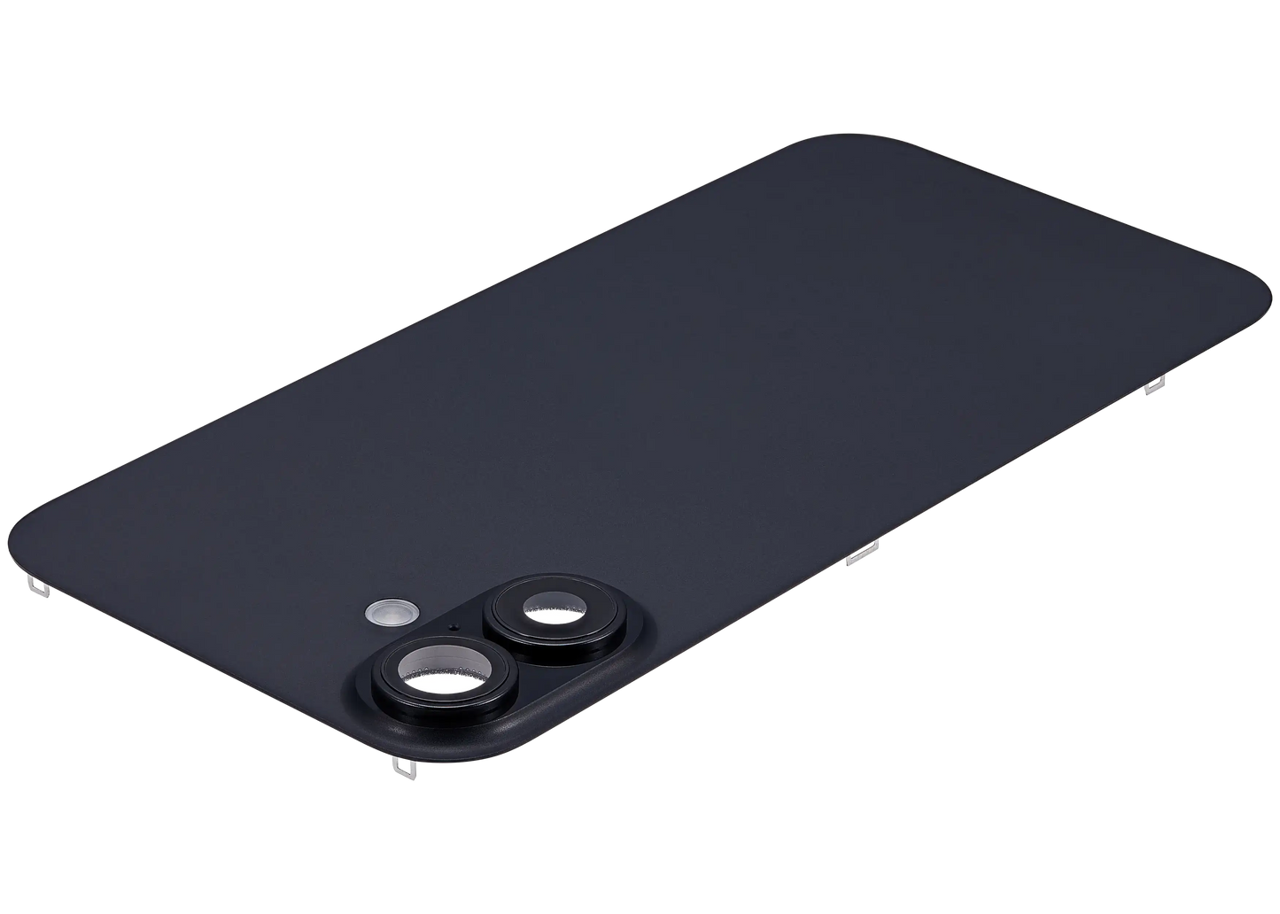 Back Glass w/ MagSafe Magnet & NFC & Flashlight Flex For iPhone 16 Plus (Used OEM Pull: Grade A) (Black)