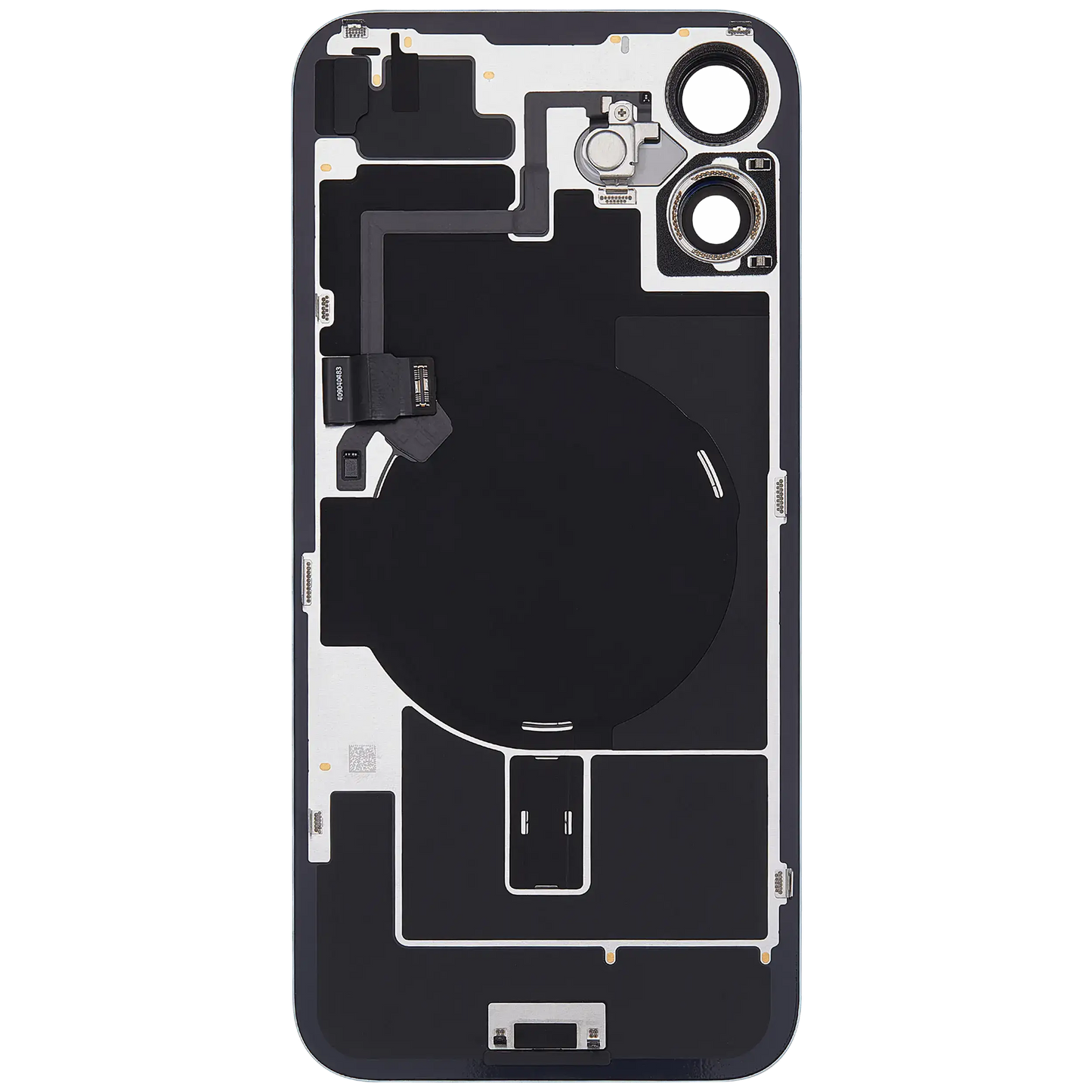 Back Glass w/ MagSafe Magnet & NFC & Flashlight Flex For iPhone 16 Plus (Used OEM Pull: Grade A) (Teal)