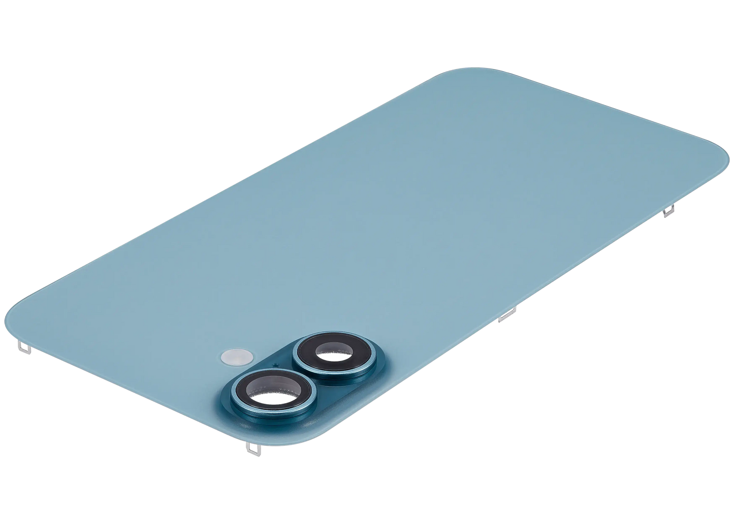 Back Glass w/ MagSafe Magnet & NFC & Flashlight Flex For iPhone 16 Plus (Used OEM Pull: Grade A) (Teal)